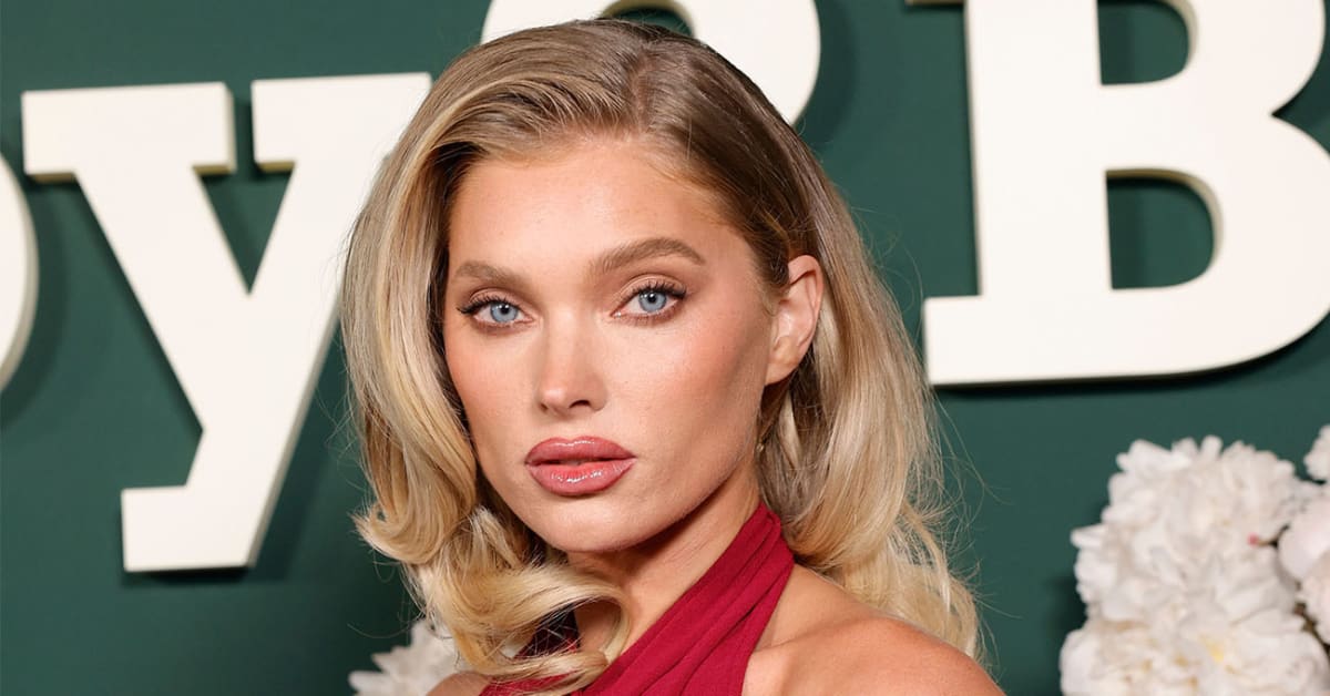 Elsa Hosk Elevates Her Itty Bitty Blue Bandeau Bikini With Beautiful