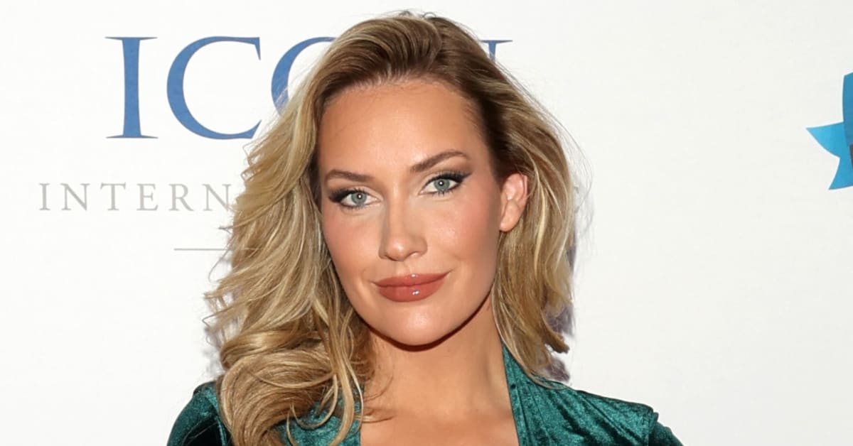 Paige Spiranac Is Remarkable In Chiefs Ers String Bikini Tops