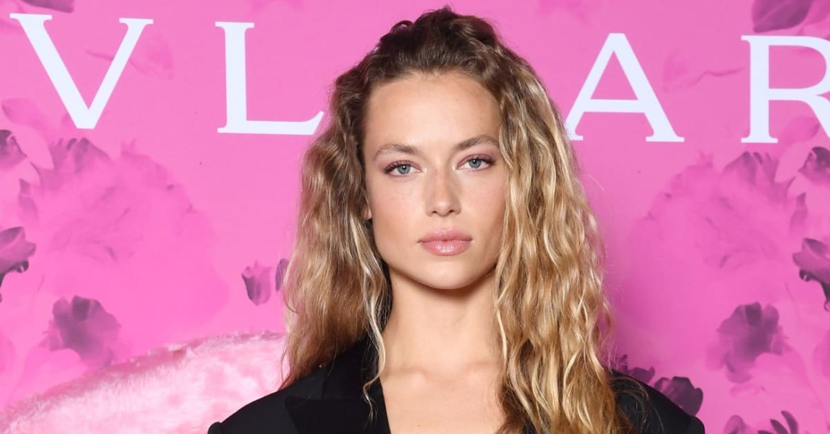 Hannah Ferguson Bares All in Red Hot Blazer With Nothing Underneath