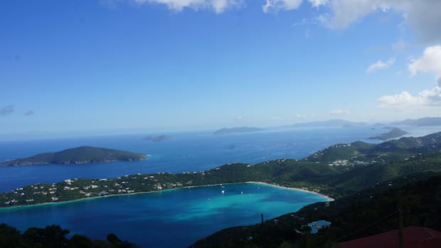 Magens Bay aerial view