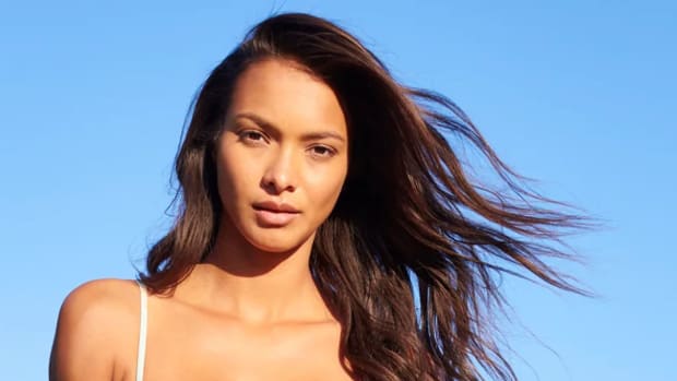 Model Lais Ribeiro stuns in a baby pink bikini as she poses for Sports  Illustrated