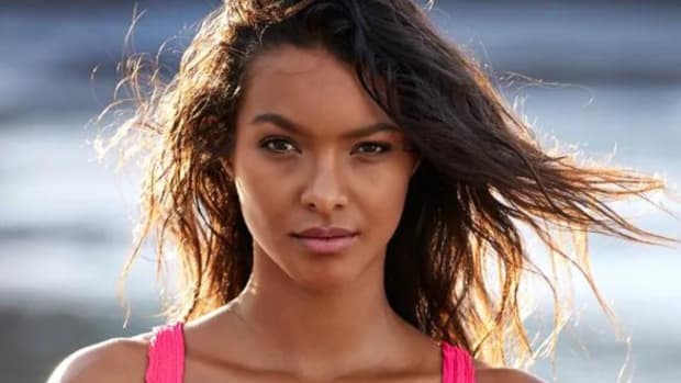 Model Lais Ribeiro stuns in a baby pink bikini as she poses for Sports  Illustrated