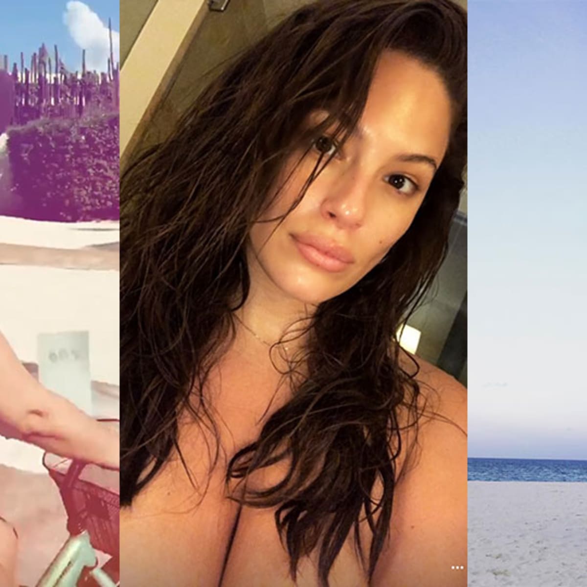 Ashley Graham shares a topless selfie on vacation - Swimsuit | SI.com