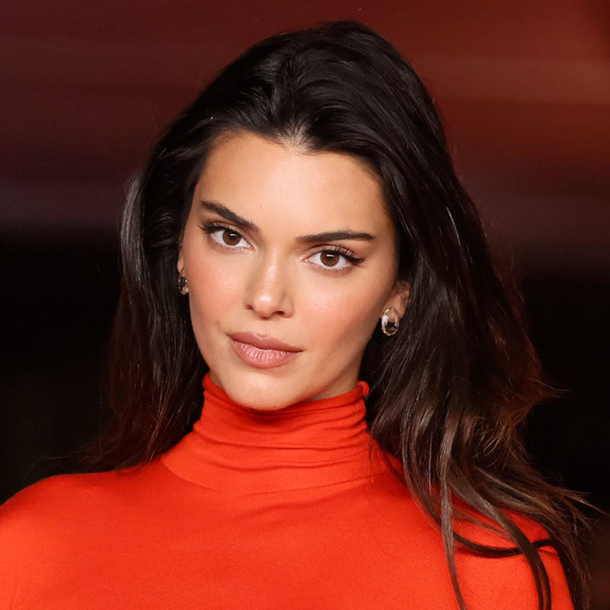 kendalljenner stuns in a red dress from FENDI Couture AW 2023 when  attending the Academy Museum Gala last week in Los Angeles. *Shop th