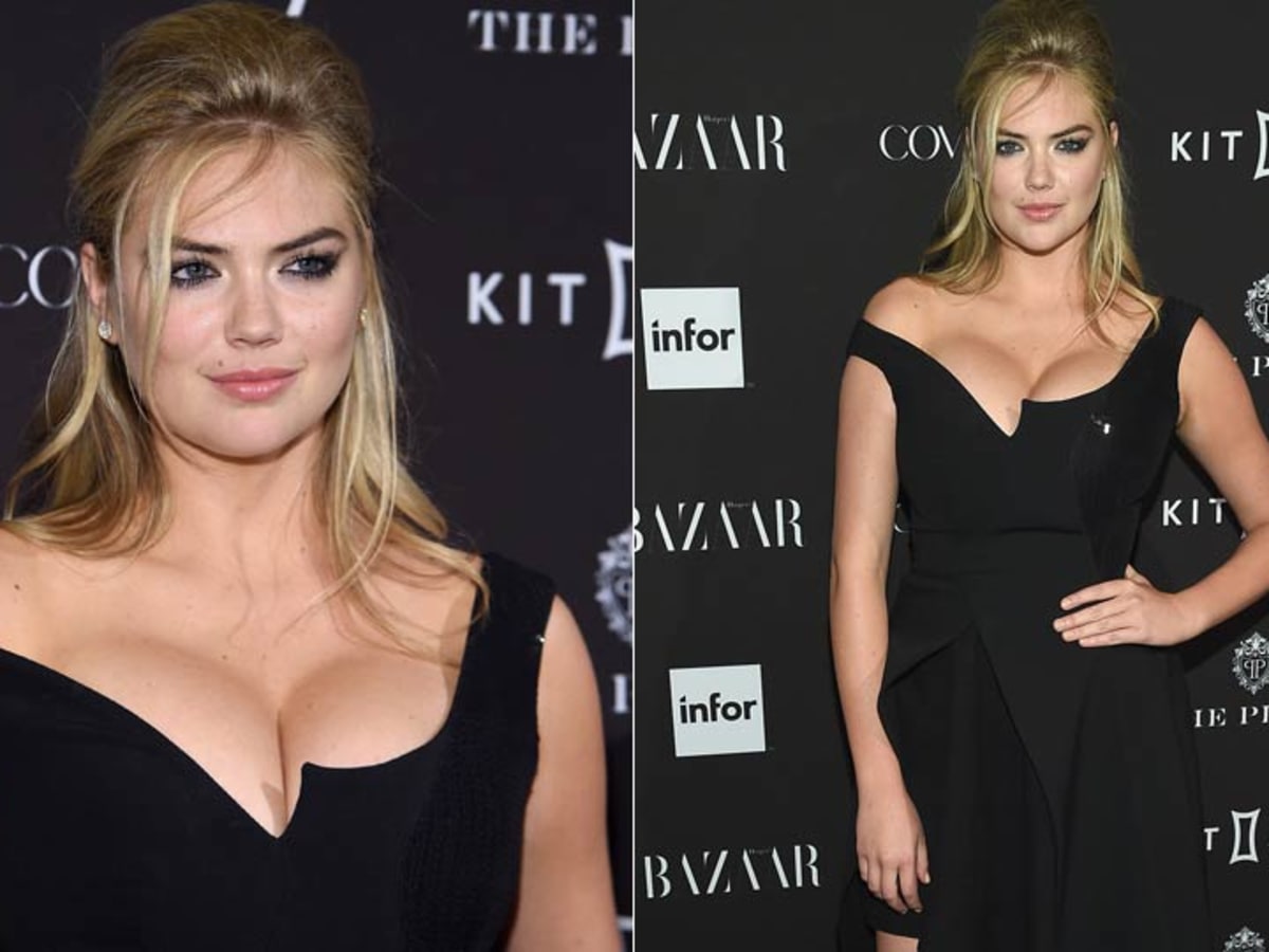 Kate Upton Flaunts Her Cleavage on Beach: Sports Illustrated Model