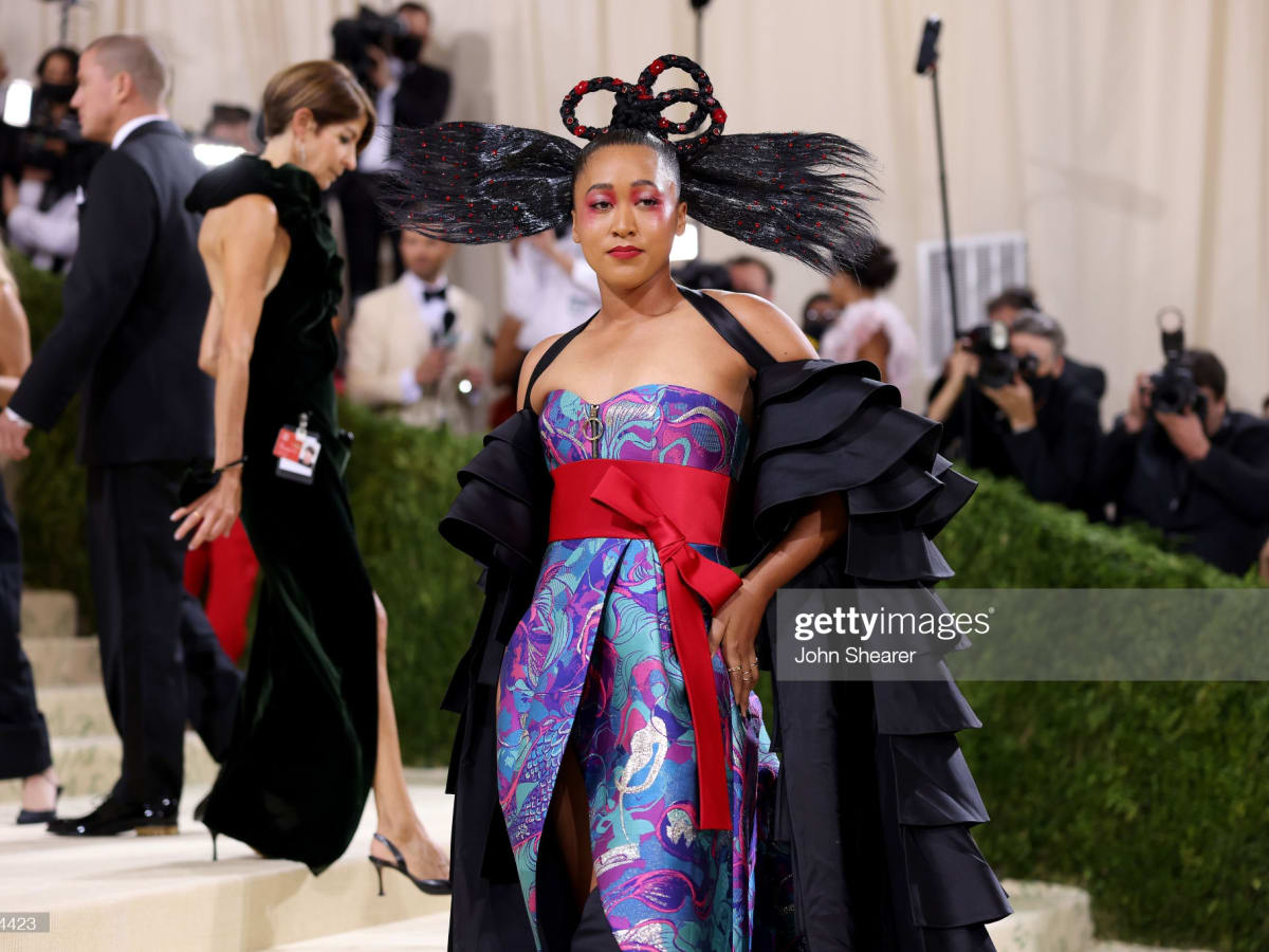 Naomi Osaka's Louis Vuitton Dress, Met Gala 2021