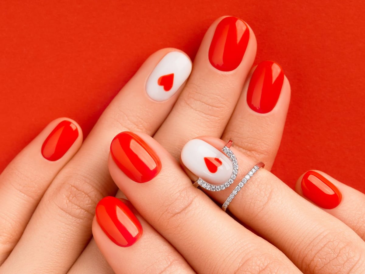 Treat Yourself With These 10 Sweet and Chic Valentine's Day Nail Designs -  Swimsuit