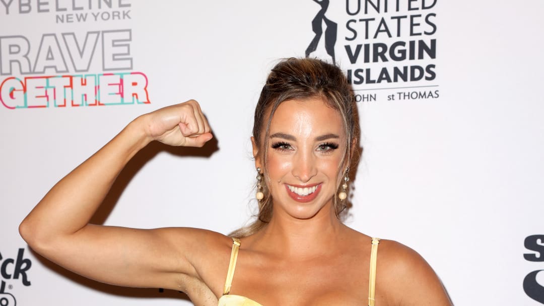 Katie Austin is the picture of strength at Night Two of SI Swimsuit’s 2022 launch weekend.