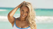 Camille Kostek was photographed by Ben Watts in Hollywood, FL wearing Oh Polly.