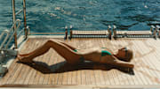The Galaxy campaign features Natasja Madsen and was shot by photographer Sam Dameshek on the Galaxy Super Yacht in Antigua.
