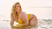 Hunter McGrady was photographed by Yu Tsai in Belize. Swimsuit by Andie. Earrings and necklace by Cleopatra’s Bling.