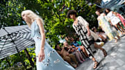 Models walk during the finale at the Lela Rose fashion show during September 2022 New York Fashion Week: The Shows at Hudson Yards on September 09, 2022 in New York City. 