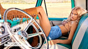 Vita Sidorkina was photographed by Ruven Afanador in Saratoga, Wyo. Swimsuit by Frankies Bikinis. Shorts by Understated Leather. Boots by Charles David.