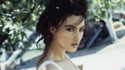 Italian actress and model Monica Bellucci at home in Rome.