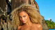 Rose Bertram was photographed by Yu Tsai in Tahiti. 