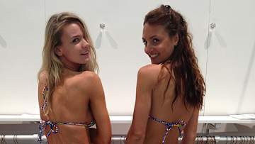 Courtney O'Connor and Laura Tanguy for Luli Fama :: Janine Berey/SI