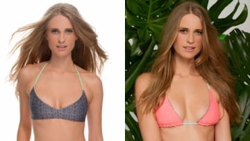 Julie Henderson shows off her swimwear line.