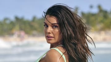 Victoria DeHart Vesce was photographed by Yu Tsai in Dominican Republic. Swimsuit by Sian Swimwear