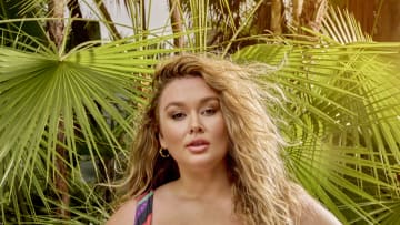 Hunter McGrady was photographed by Yu Tsai in Belize. Swimsuit by Mara Hoffman. Earrings by SENIA.