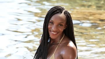 Crystal Dunn was photographed by Ben Watts in St. Lucia.