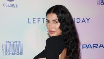 Nicole Williams English at the SI Swimsuit Runway Show During Paraiso Miami Beach on July 16, 2022.