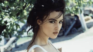 Italian actress and model Monica Bellucci at home in Rome.