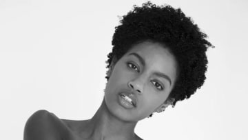 Ebonee Davis was photographed by Taylor Ballantyne in a New York studio.