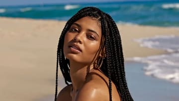 Danielle Herrington was photographed by Yu Tsai in Fiji.