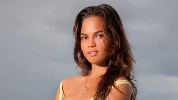 Chrissy Teigen was photographed by Walter Iooss Jr. in the Maldives.