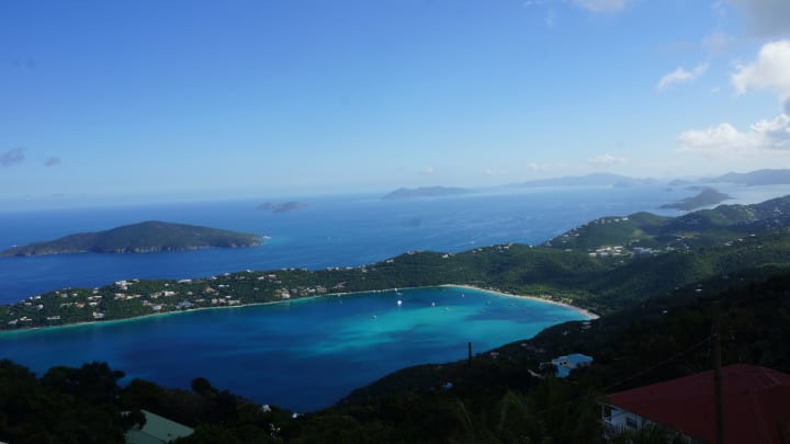 Magens Bay aerial view Magens Bay aerial view
