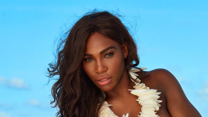 Serena Williams was photographed by Emmanuelle Hauguel in Turks and Caicos. Serena Williams was photographed by Emmanuelle Hauguel in Turks and Caicos.