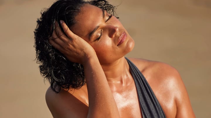 Jennifer Atilémile was photographed by Derek Kettela in Puerto Rico. 