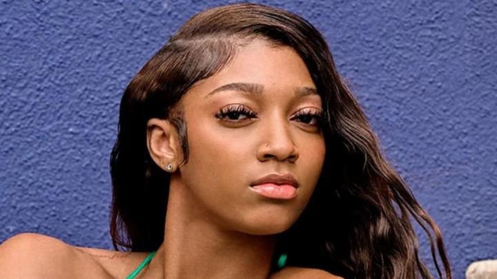 Angel Reese was photographed by Yu Tsai in Los Angeles. Angel Reese was photographed by Yu Tsai in Los Angeles.