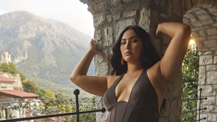 Yumi Nu was photographed by James Macari in Montenegro. Swimsuit by Pursuit the Label. Rings by SOKO. Yumi Nu was photographed by James Macari in Montenegro. Swimsuit by Pursuit the Label. Rings by SOKO.