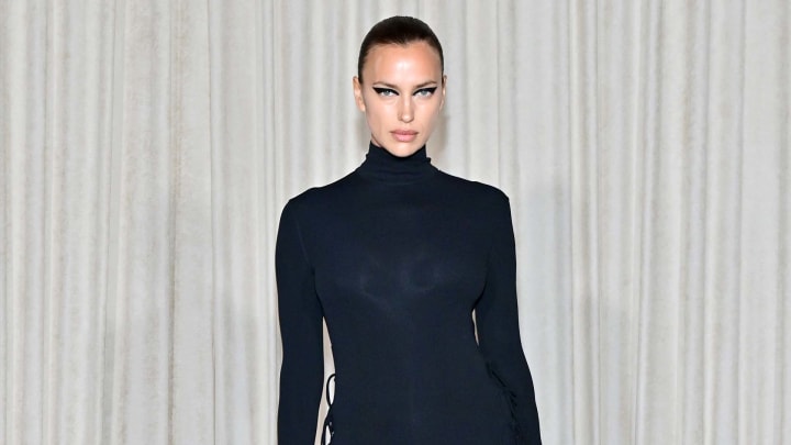 Irina Shayk attends a celebration of the Lola bag, hosted by Burberry & Riccardo Tisci on April 20, 2022 in Los Angeles, California. Irina Shayk attends a celebration of the Lola bag, hosted by Burberry & Riccardo Tisci on April 20, 2022 in Los Angeles, California.