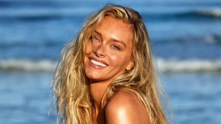 Camille Kostek was photographed by Josie Clough on Kangaroo Island, South Australia. Camille Kostek was photographed by Josie Clough on Kangaroo Island, South Australia.