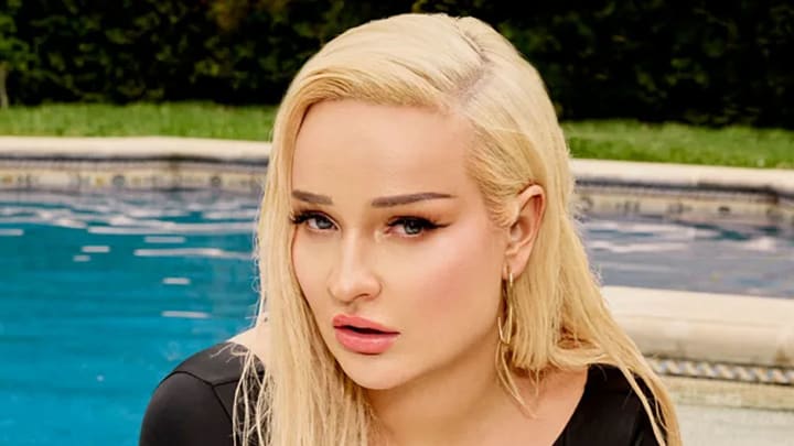 Kim Petras was photographed by Yu Tsai in Los Angeles. Swimsuit by LILY&ROSE. Earring by Jennifer Meyer. Kim Petras was photographed by Yu Tsai in Los Angeles. Swimsuit by LILY&ROSE. Earring by Jennifer Meyer.