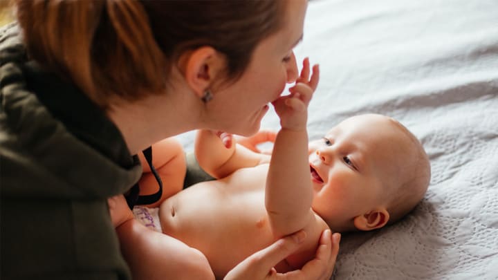 New mom and baby