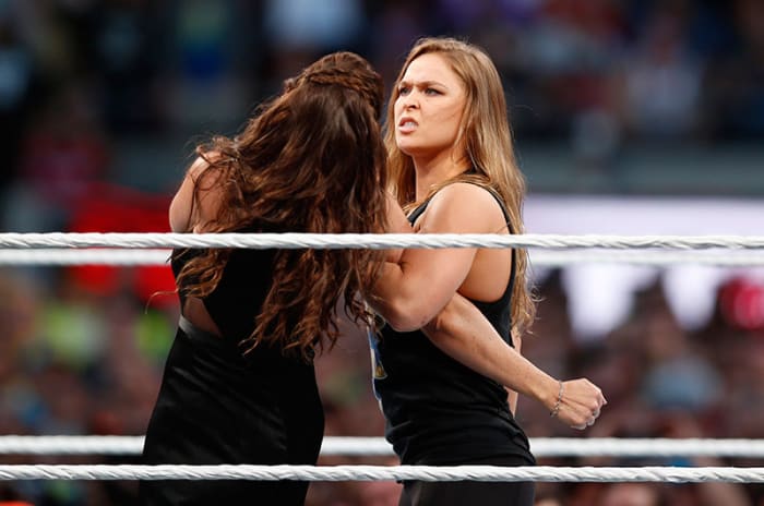Watch Ronda Rousey Fight Michelle Rodriguez In High Heels For Furious 7 7565