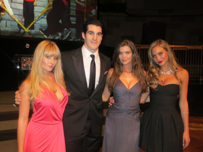 Genevieve Morton, Brian Boyle, Natasha Barnard and Hannah Davis