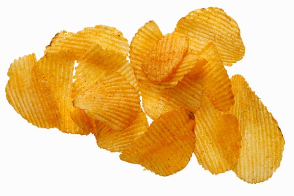 Potato chips are hard to resist but kale chips are a healthier option.