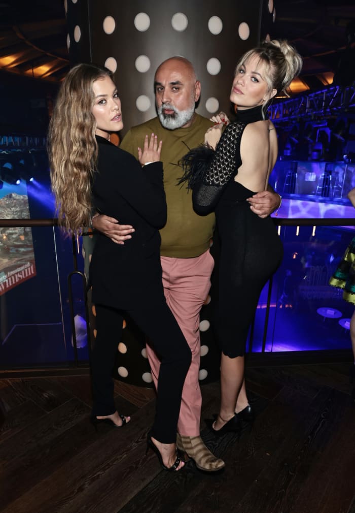 Nina Agdal, Riad Azar and Hailey Clauson on Thursday May 19th of SI Swimsuit launch week.