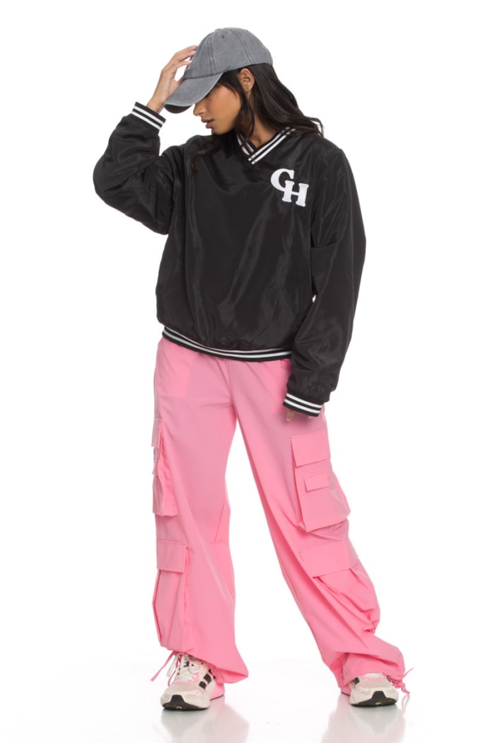 Baseball V-Neck Pullover