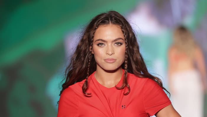 Grace Ann Nader Channels Sporty Spice Vibes at Miami Swim Week