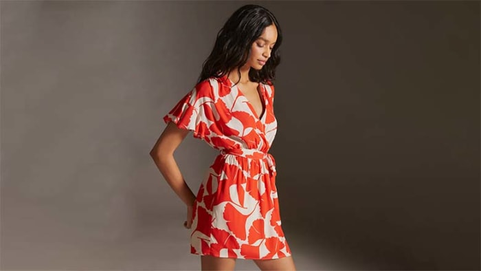 Corey Lynn Calter Wrap Mini Dress