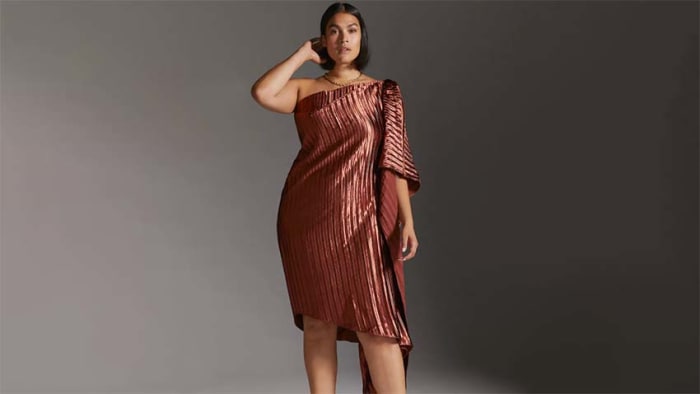 Anthropologie - Guapa - One Shoulder mini dress