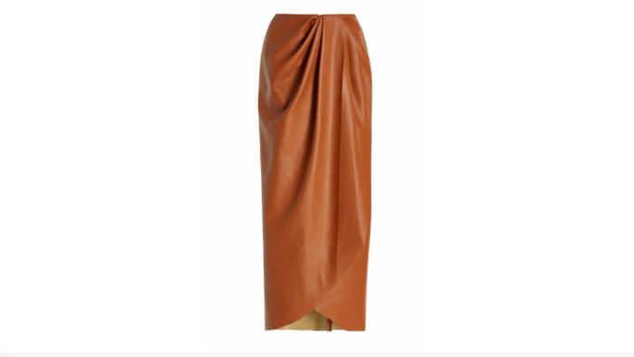 Moda Operandi - Pacifico Sur Vegan Leather Midi Skirt
