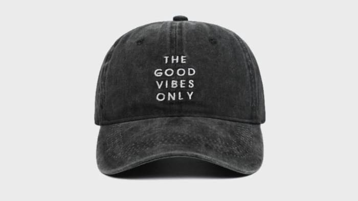 good vibes only baseball cap