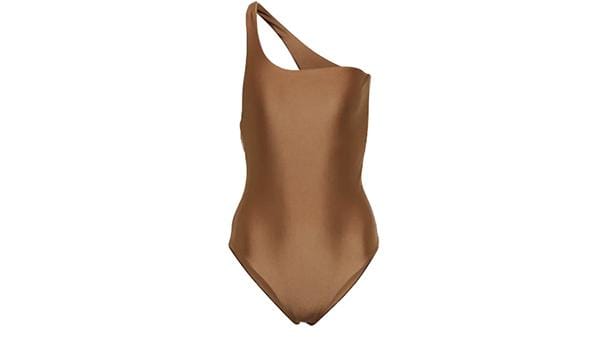jade one shoulder swimsuit