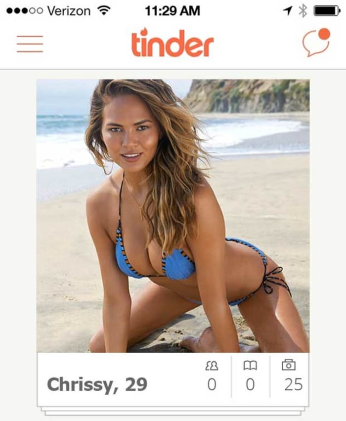 Hairy raw tinder model